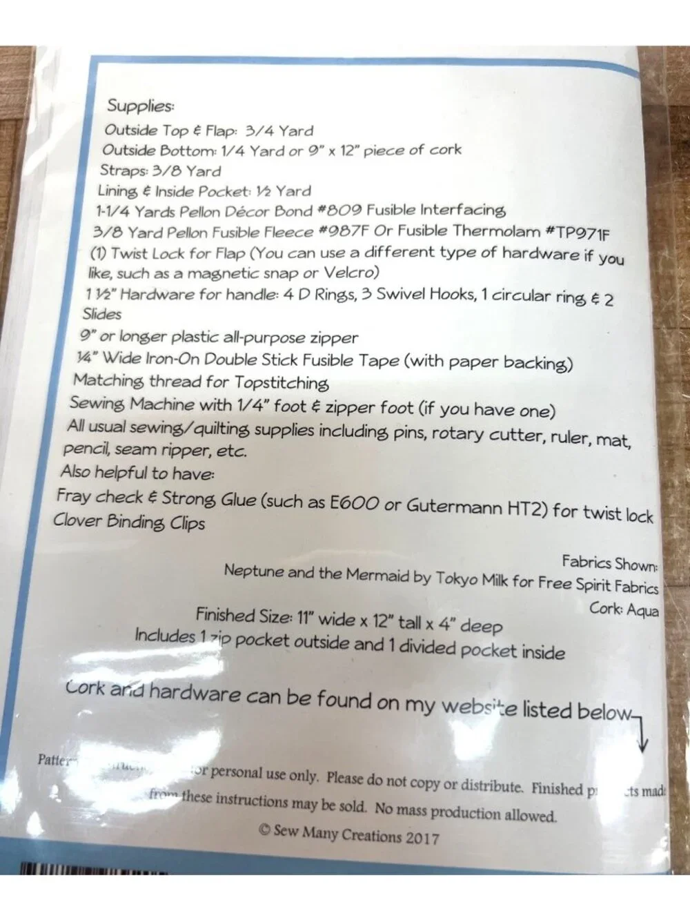 Everly Backpack Sewing Pattern With Convertible Straps - Picture 3 of 3